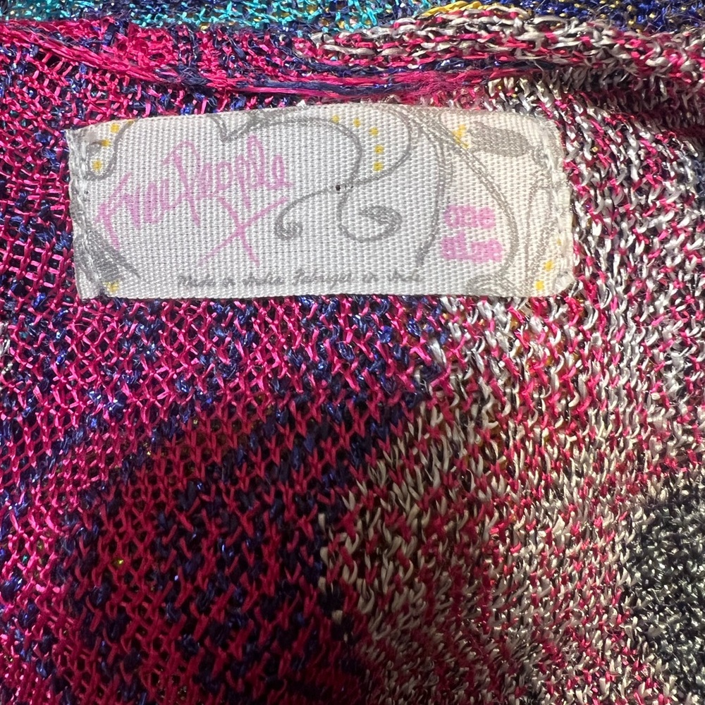 Free People Colorful Knit Shawl - Picture 13 of 16